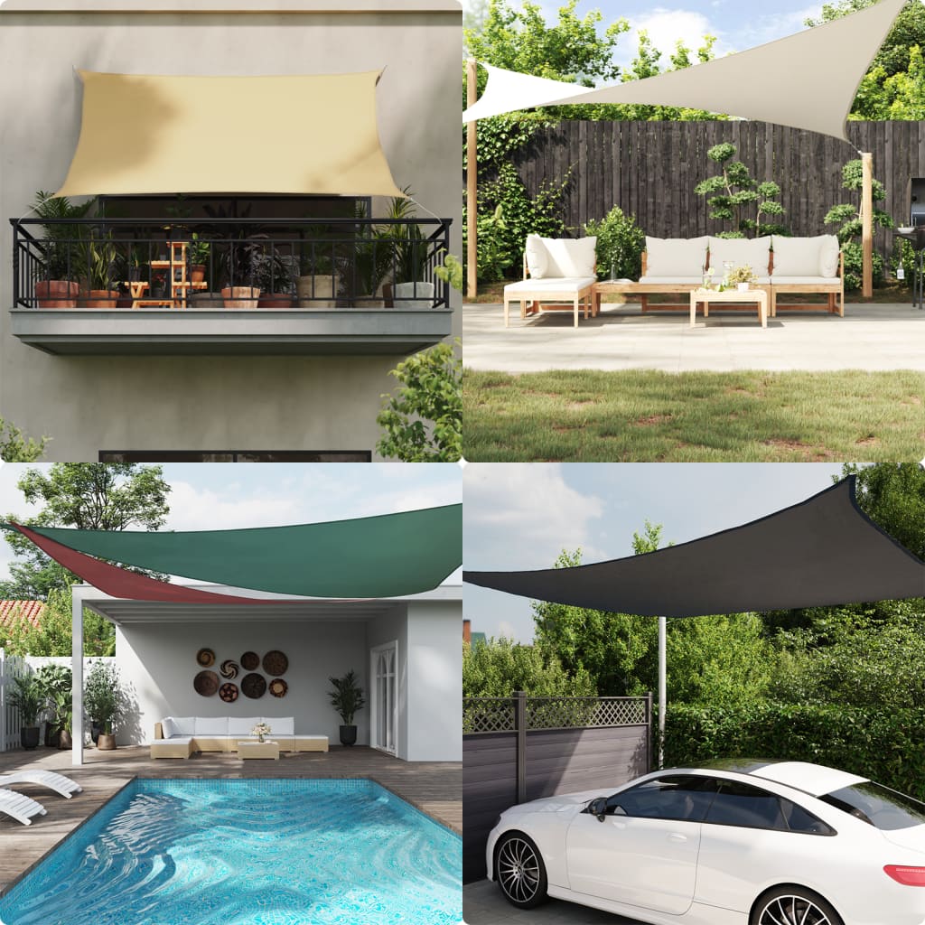 vidaXL Parasole a Vela Oxford Rettangolare 2x2,5 m Terracotta