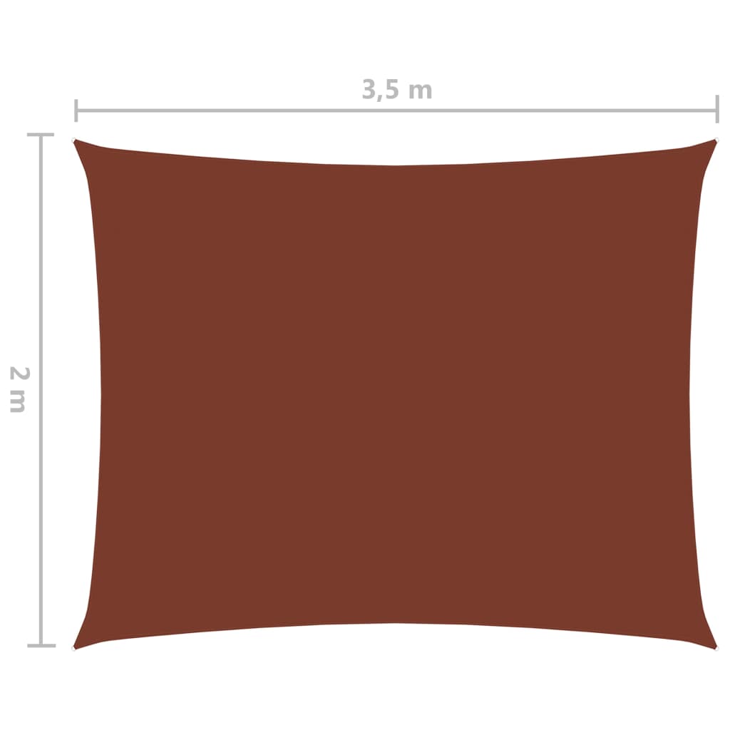 Prečunoliktava - Tev un tavai dzīvei - saulessargs, taisnstūra, 2x3,5 m, sarkanbrūns oksforda audums