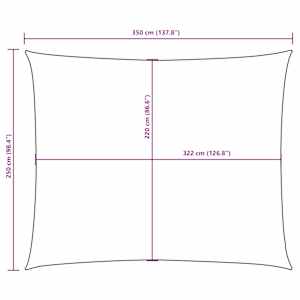 Stínící plachta oxfordská látka obdélníková 2,5 x 3,5 m cihlová - obrázek 10