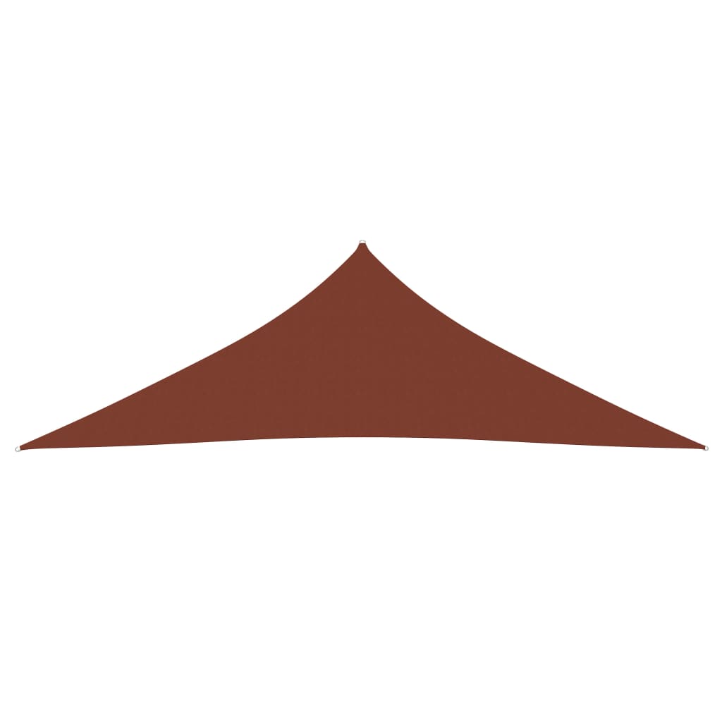 vidaXL Voile parasol Tissu Oxford triangulaire 3x3x4,24 m Terre cuite