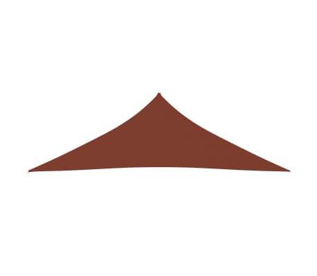 vidaXL Voile de parasol tissu oxford triangulaire 4x4x5,8m terre cuite