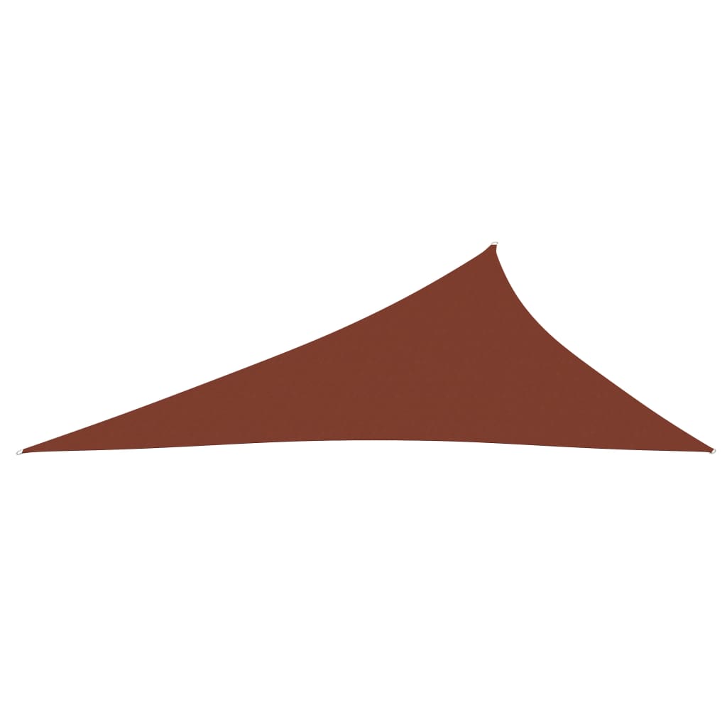 vidaXL Voile de parasol Tissu Oxford triangulaire 4x5x6,4m Terre cuite