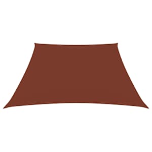 vidaXL Voile de parasol Tissu Oxford trap&egrave;ze 2/4x3 m Terre cuite