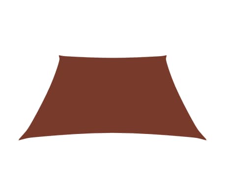 vidaXL Sunshade Sail Oxford Fabric Trapezium 3/4x3 m Terracotta