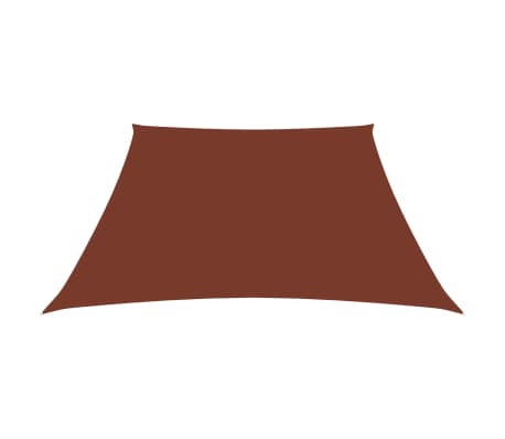 vidaXL Πανί Σκίασης Τρίγωνο Terracotta 3/5x4 μ. από Ύφασμα Oxford