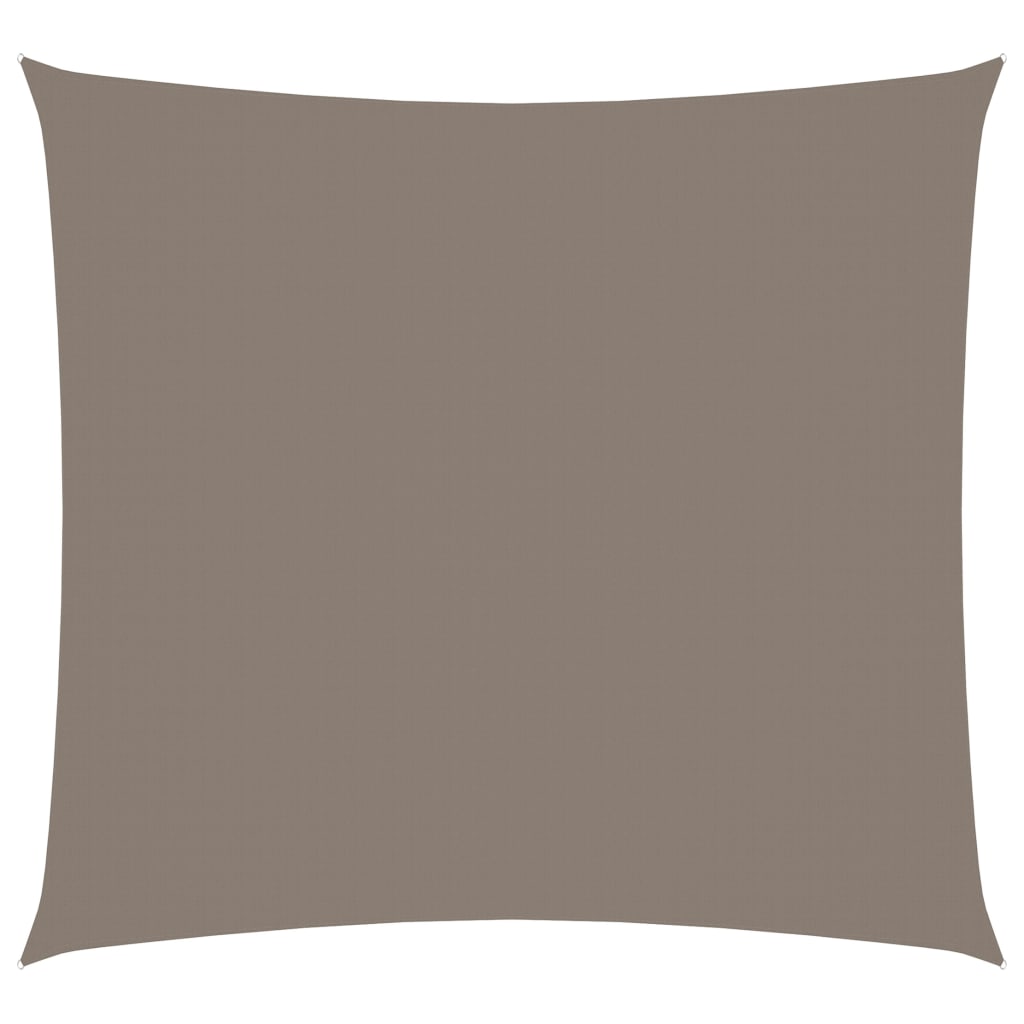 vidaXL solsejl 4x4 m firkantet oxfordstof gråbrun