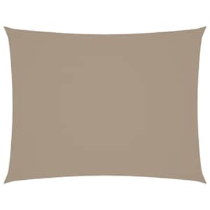 vidaXL oxford-kangast p&auml;ikesepuri, ristk&uuml;lik, 2 x 3 m, pruunikashall