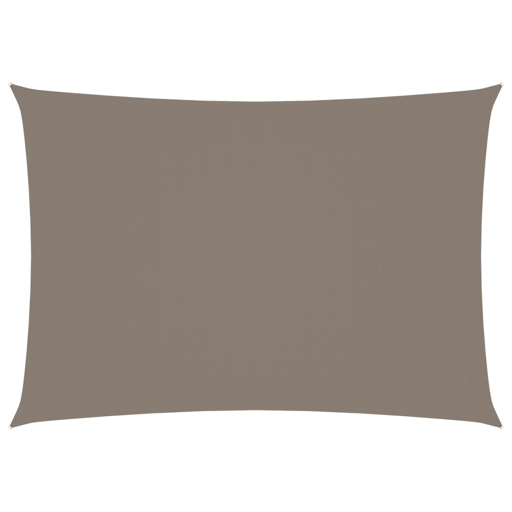 vidaXL solsejl 2x4,5 m rektangulær oxfordstof gråbrun