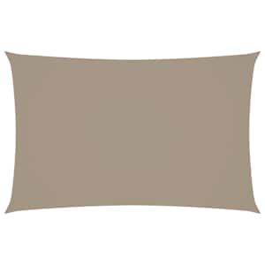 Stínící plachta oxfordská látka obdélníková 2 x 4,5 m taupe - obrázek 2