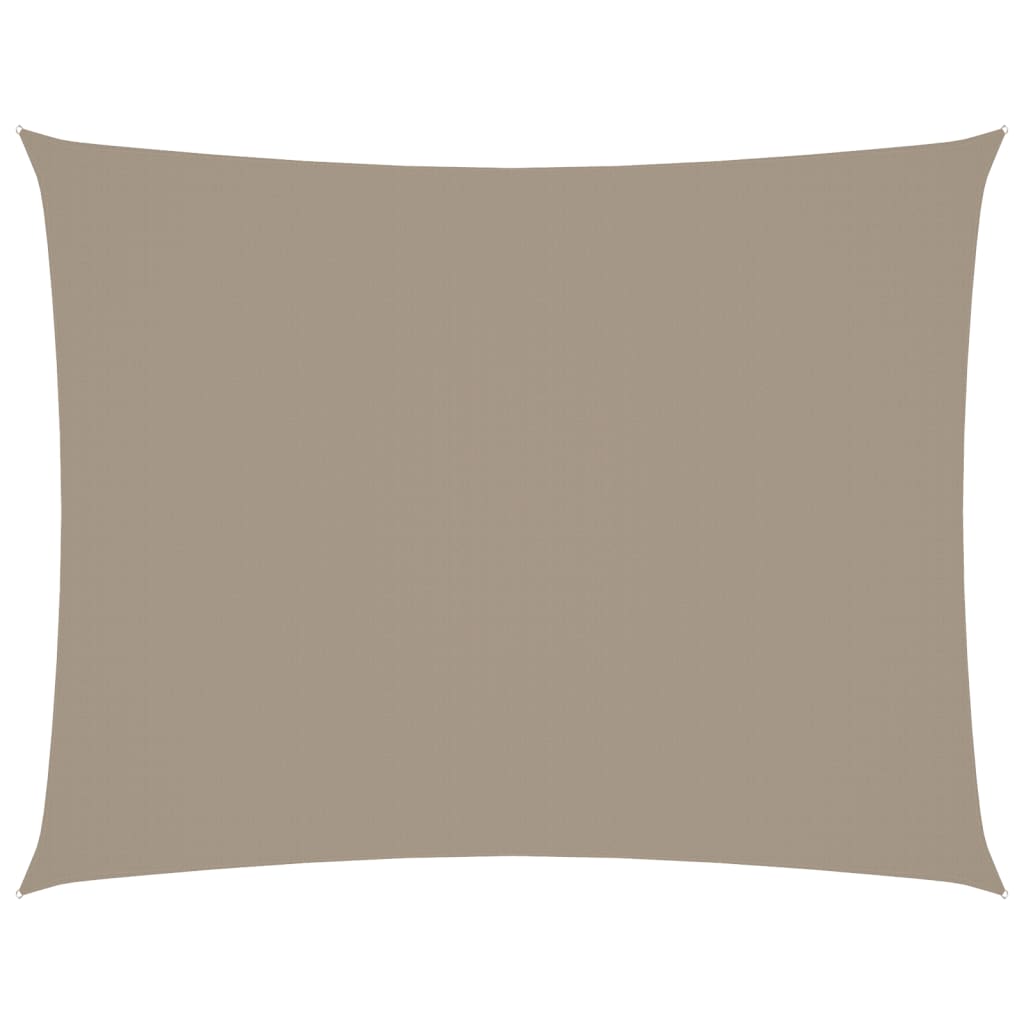 vidaXL Pânză parasolar gri taupe 2,5x4 m textil oxford dreptunghiular