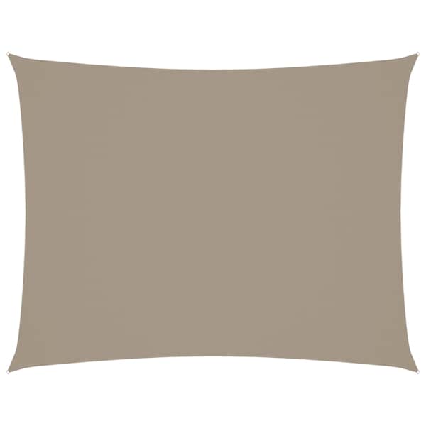 vidaXL oxford-kangast p&auml;ikesepuri, ristk&uuml;lik, 3 x 4 m, pruunikashall