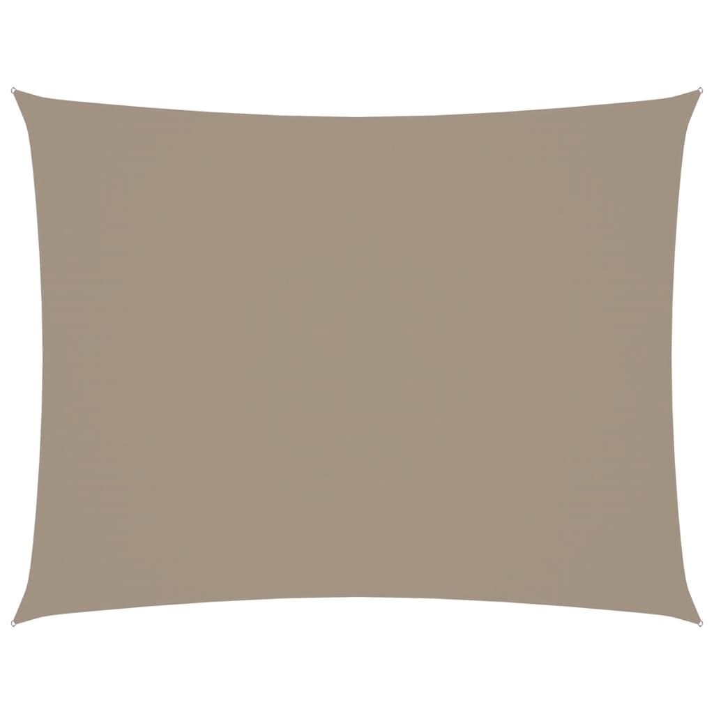 vidaXL Stínící plachta oxfordská látka obdélníková 3,5 x 4,5 m taupe