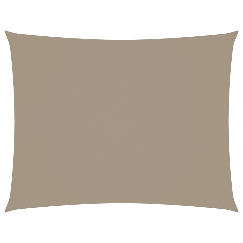 vidaXL Stínící plachta oxfordská látka obdélníková 3,5 x 5 m taupe