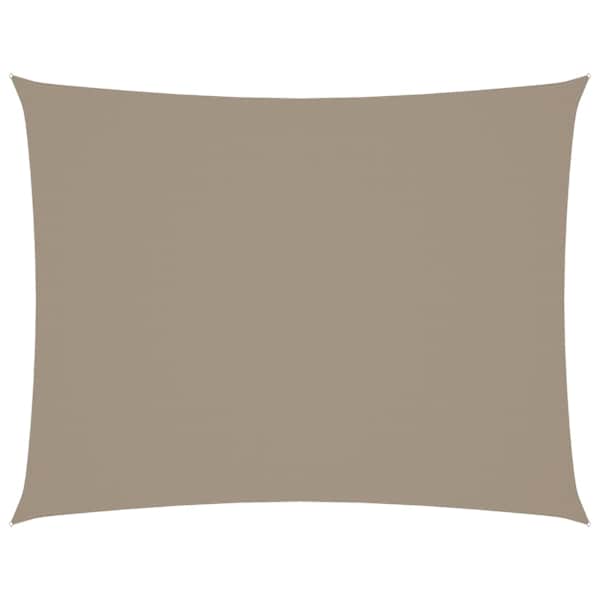 vidaXL oxford-kangast p&auml;ikesepuri, ristk&uuml;lik, 4 x 5 m, pruunikashall