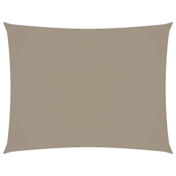 vidaXL oxford-kangast p&auml;ikesepuri, ristk&uuml;lik, 5 x 7 m pruunikashall