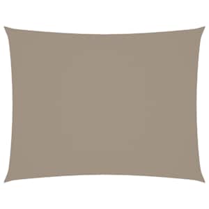 Stínicí plachta oxfordská látka obdélníková 6 x 8 m taupe - obrázek 2