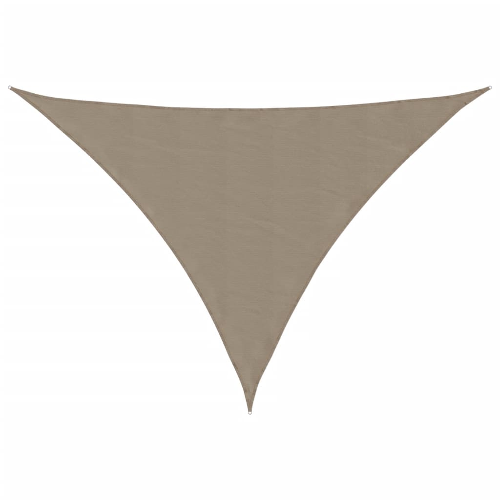 vidaXL Parasolar gri taupe 2,5x2,5x3,5 m țesătură oxford triunghiular