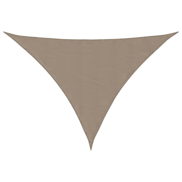vidaXL oxford-kangast p&auml;ikesepuri, kolmnurkne, 3x4x5 m, pruunikashall