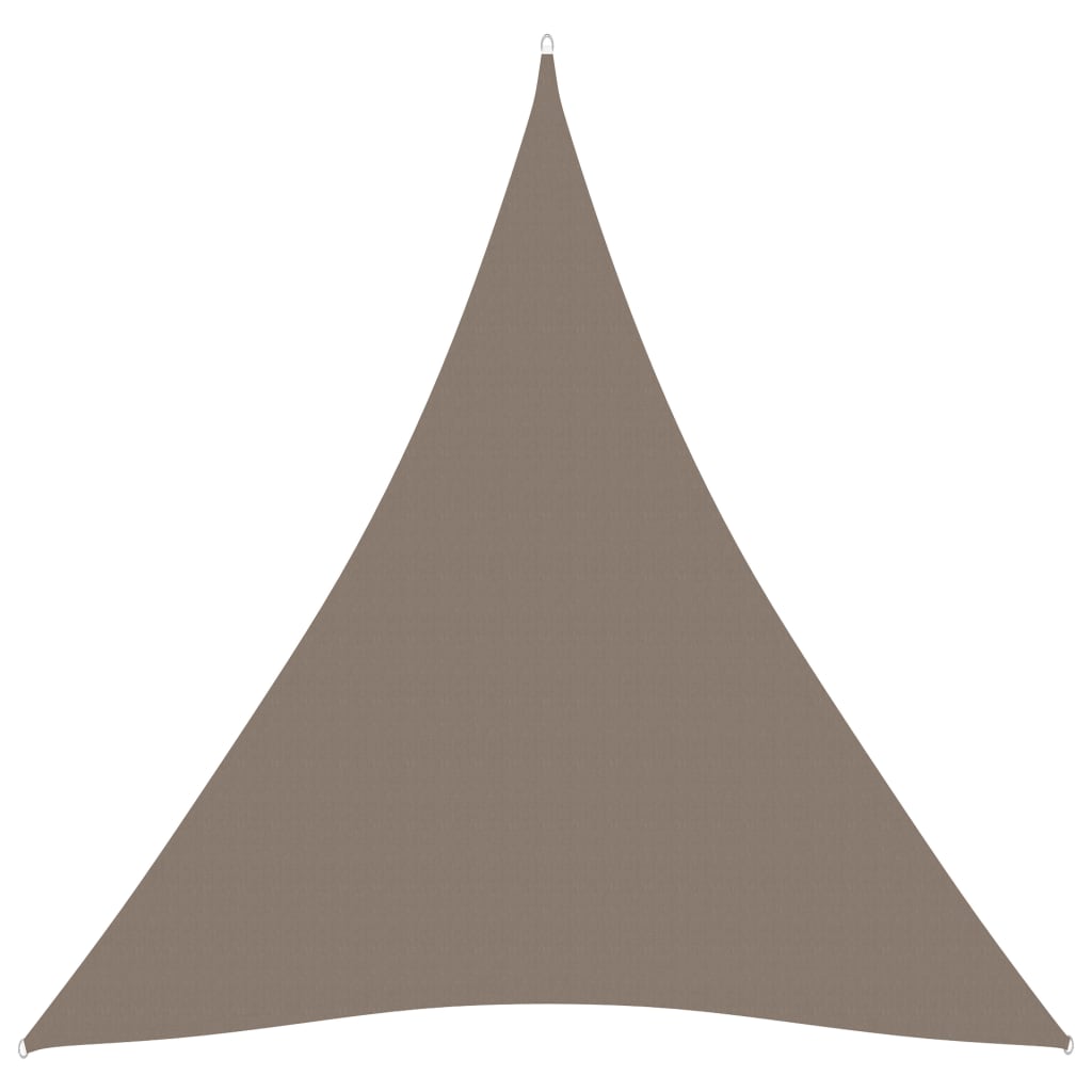 Toldo de vela triangular de tela oxford gris taupe