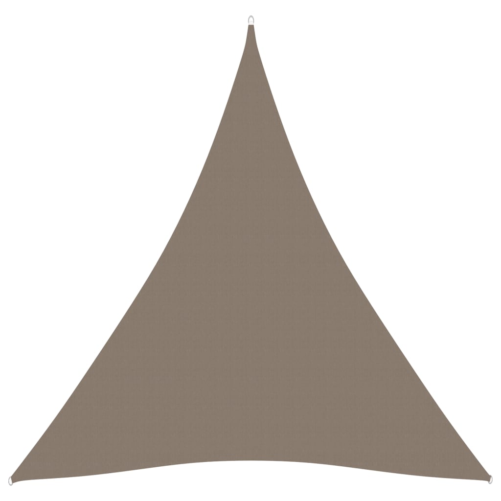 Toldo de vela triangular tela oxford gris taupe 4,