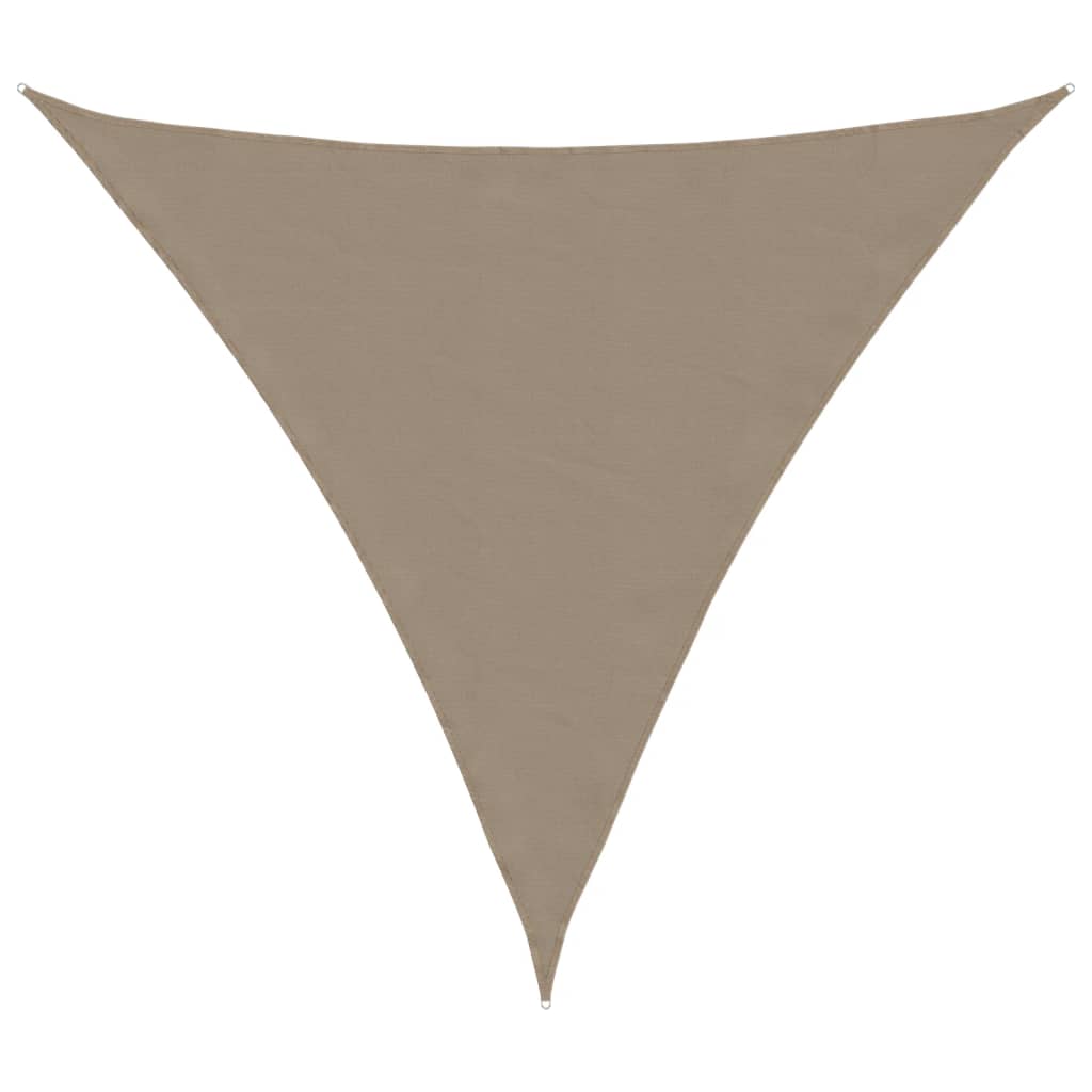 vidaXL Stínící plachta oxfordská látka trojúhelník 4,5x4,5x4,5 m taupe