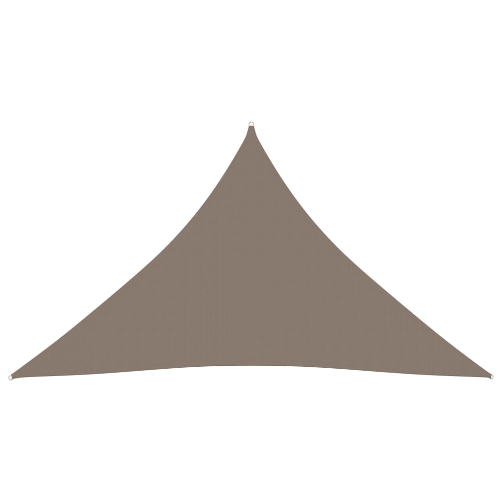 vidaXL Voile de parasol Tissu Oxford triangulaire 4,5x4,5x4,5 m Taupe