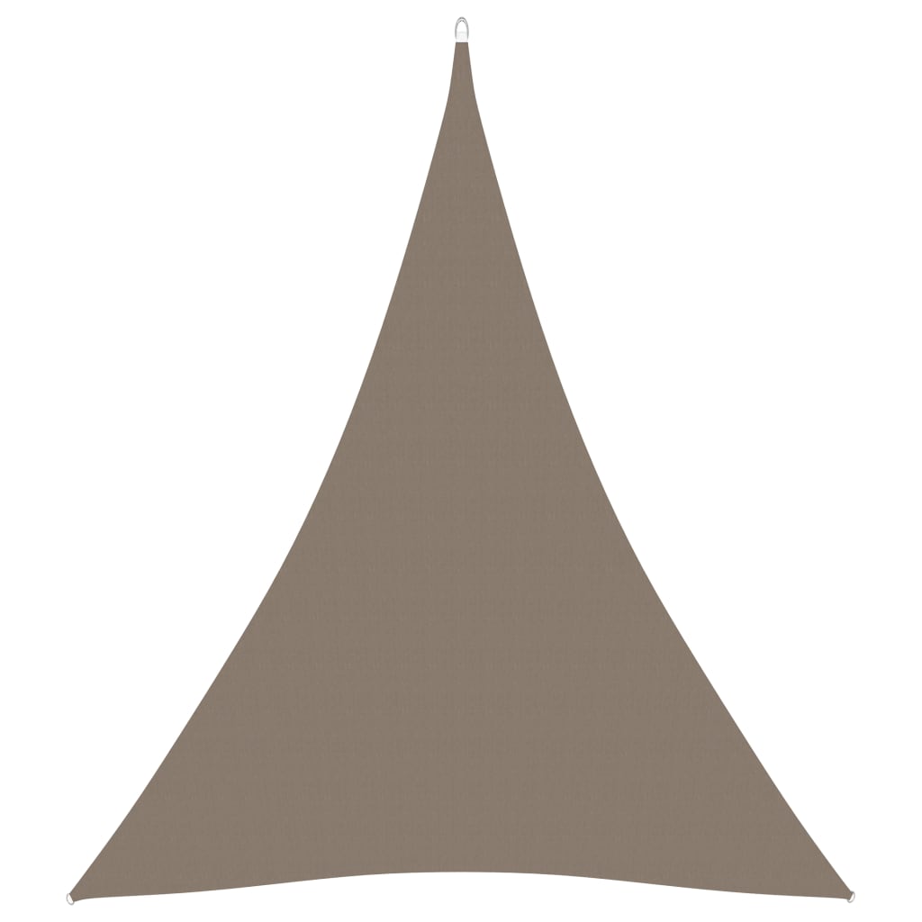 Toldo de vela triangular de tela oxford gris taupe