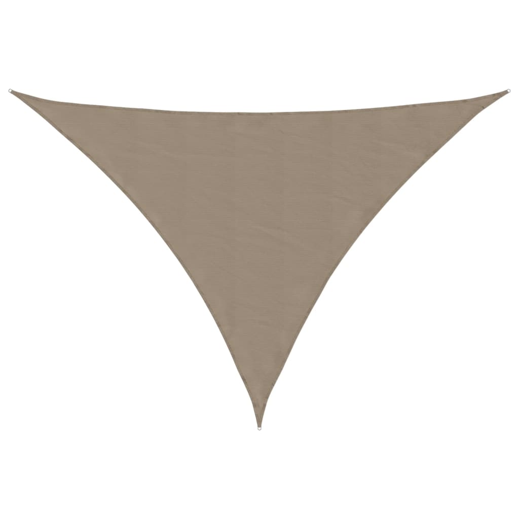 vidaXL Stínící plachta oxfordská látka trojúhelníková 4x5x6,4 m taupe