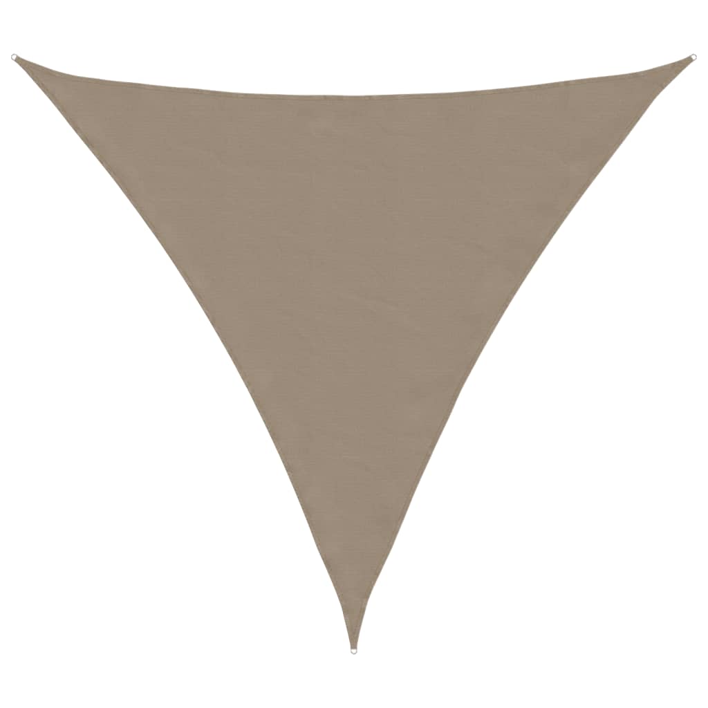 vidaXL Stínící plachta oxfordská látka trojúhelníková 6x6x6 m taupe