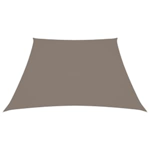 vidaXL Solsegel oxfordtyg trapets 3/5x4 m taupe