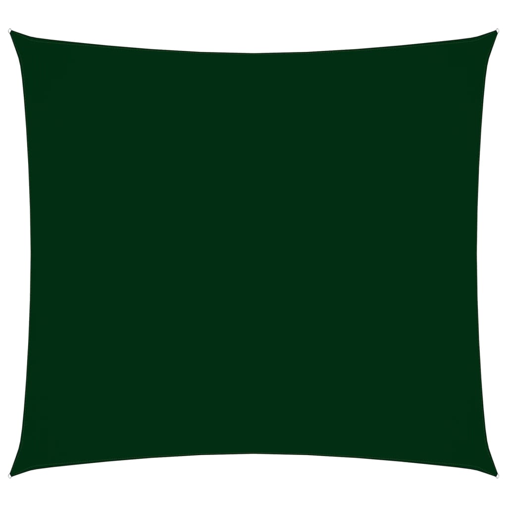 vidaXL solsejl 3x3 m firkantet oxfordstof mørkegrøn
