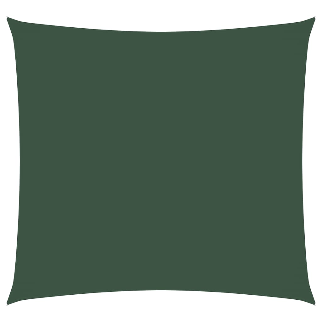 vidaXL solsejl 4,5x4,5 m firkantet oxfordstof mørkegrøn