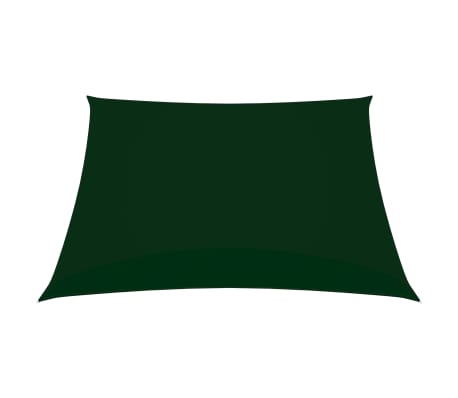 vidaXL Senčno jadro oksford blago kvadratno 4,5x4,5 m temno zeleno