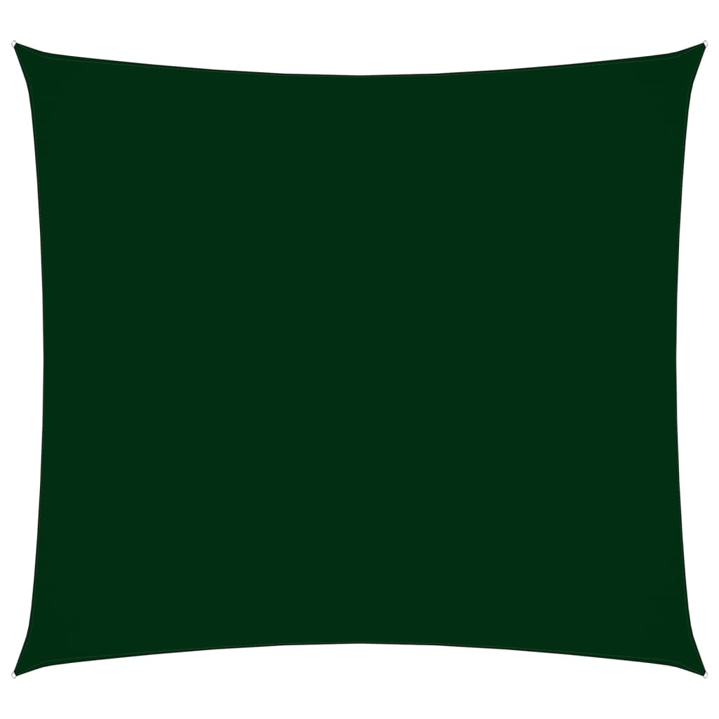 vidaXL solsejl 7x7 m firkantet oxfordstof mørkegrøn