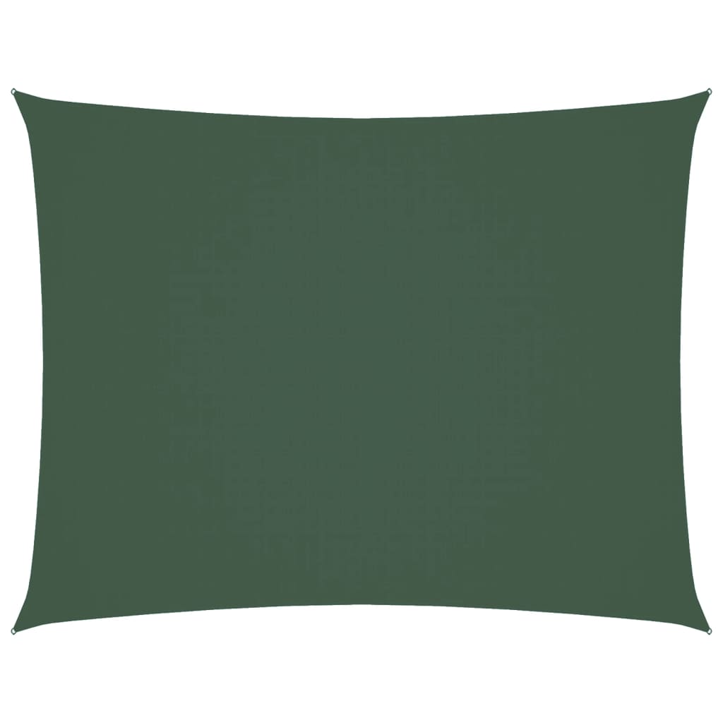 vidaXL Voile de parasol tissu oxford rectangulaire 2x3 m vert foncé