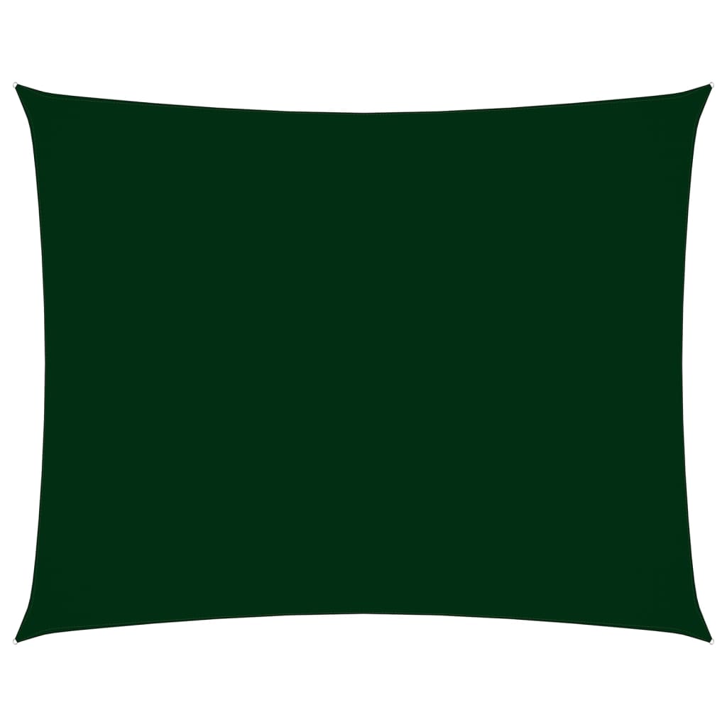 vidaXL solsejl 2x3,5 m rektangulær oxfordstof mørkegrøn
