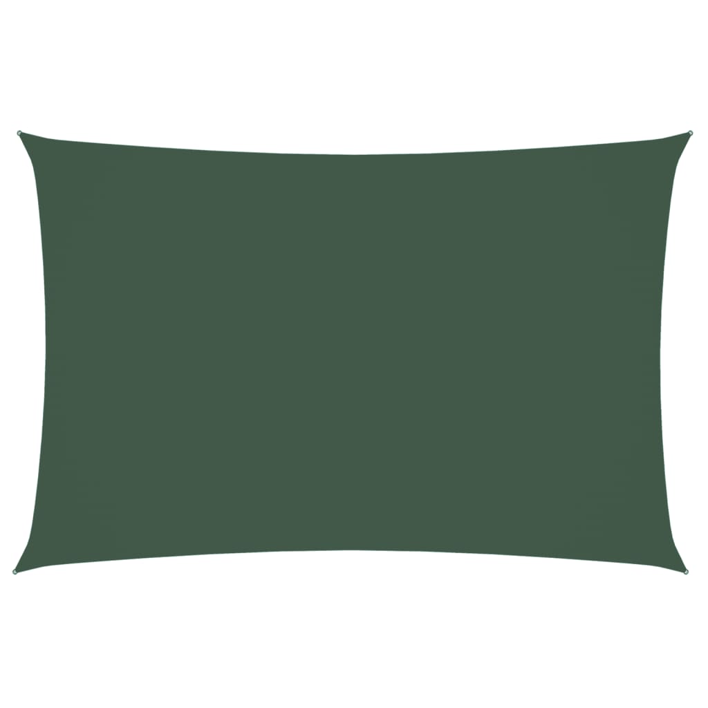 vidaXL Parasolar, verde închis, 2x4 m, țesătură oxford, dreptunghiular