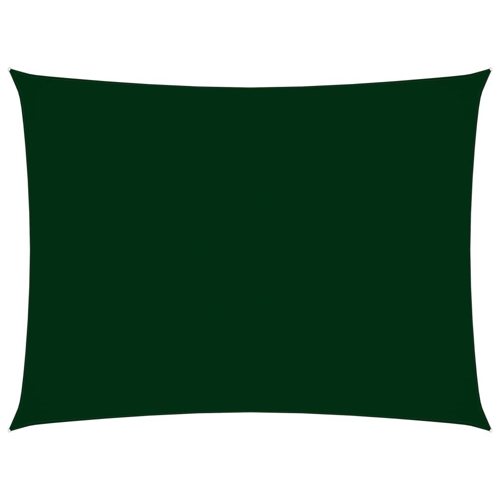 Toldo de vela rectangular de tela oxford verde osc