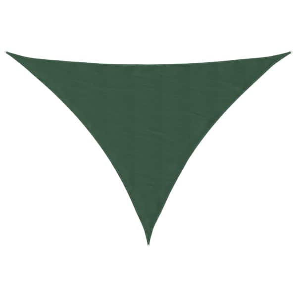 vidaXL p&auml;ikesepuri, kolmnurk, 2,5 x 2,5 x 3,5 m, tumeroheline