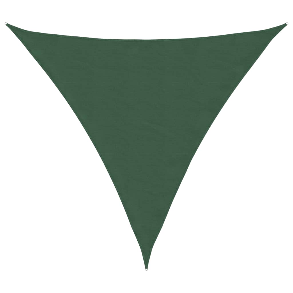 vidaXL Stínící plachta oxford trojúhelník 3,6x3,6x3,6 m tmavě zelená