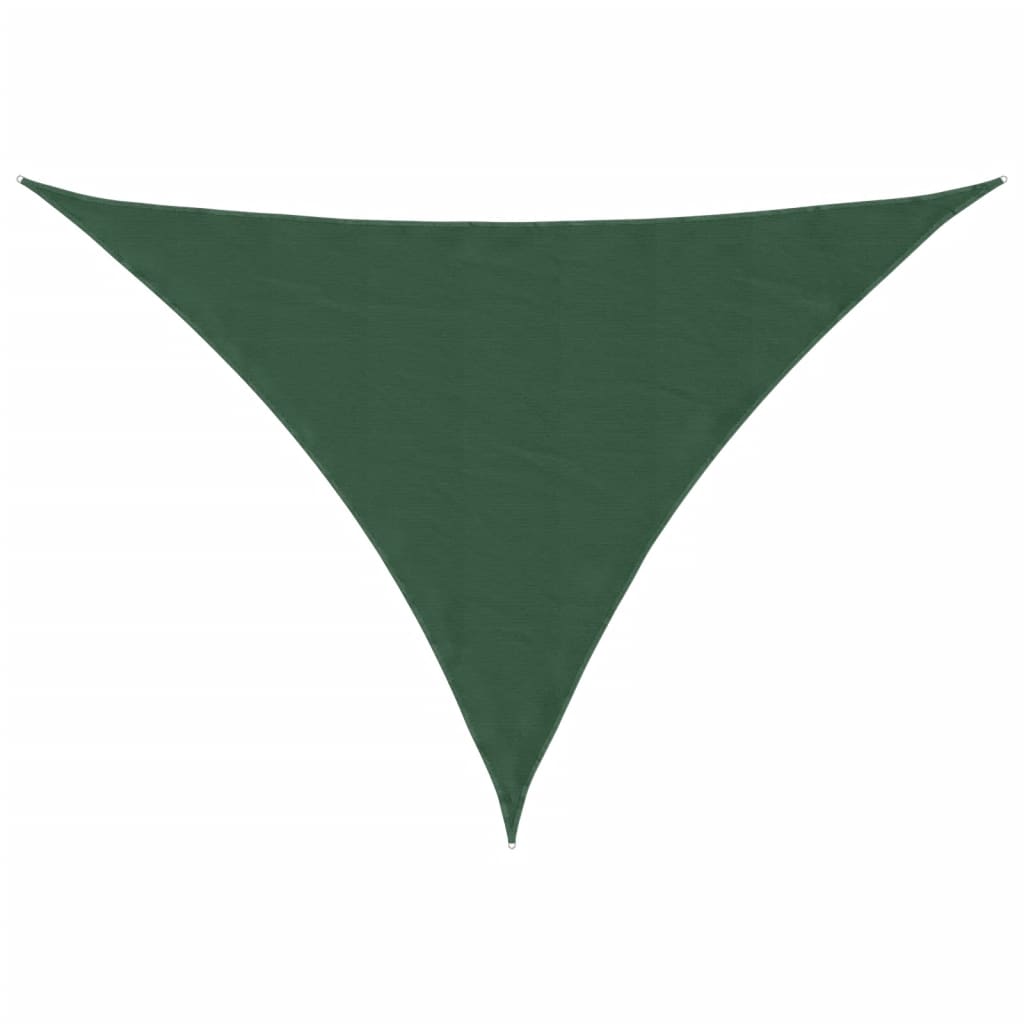 E-shop vidaXL Tieniaca plachta, oxford, trojuholníková 3x3x4,24 m tmavozelená