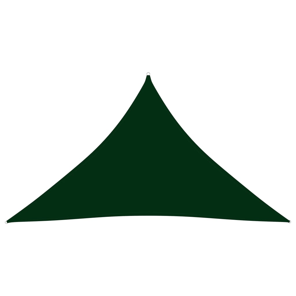 vidaXL Parasolar, verde, 3,5×3,5×4,9 m, țesătură oxford, triunghiular vidaXL