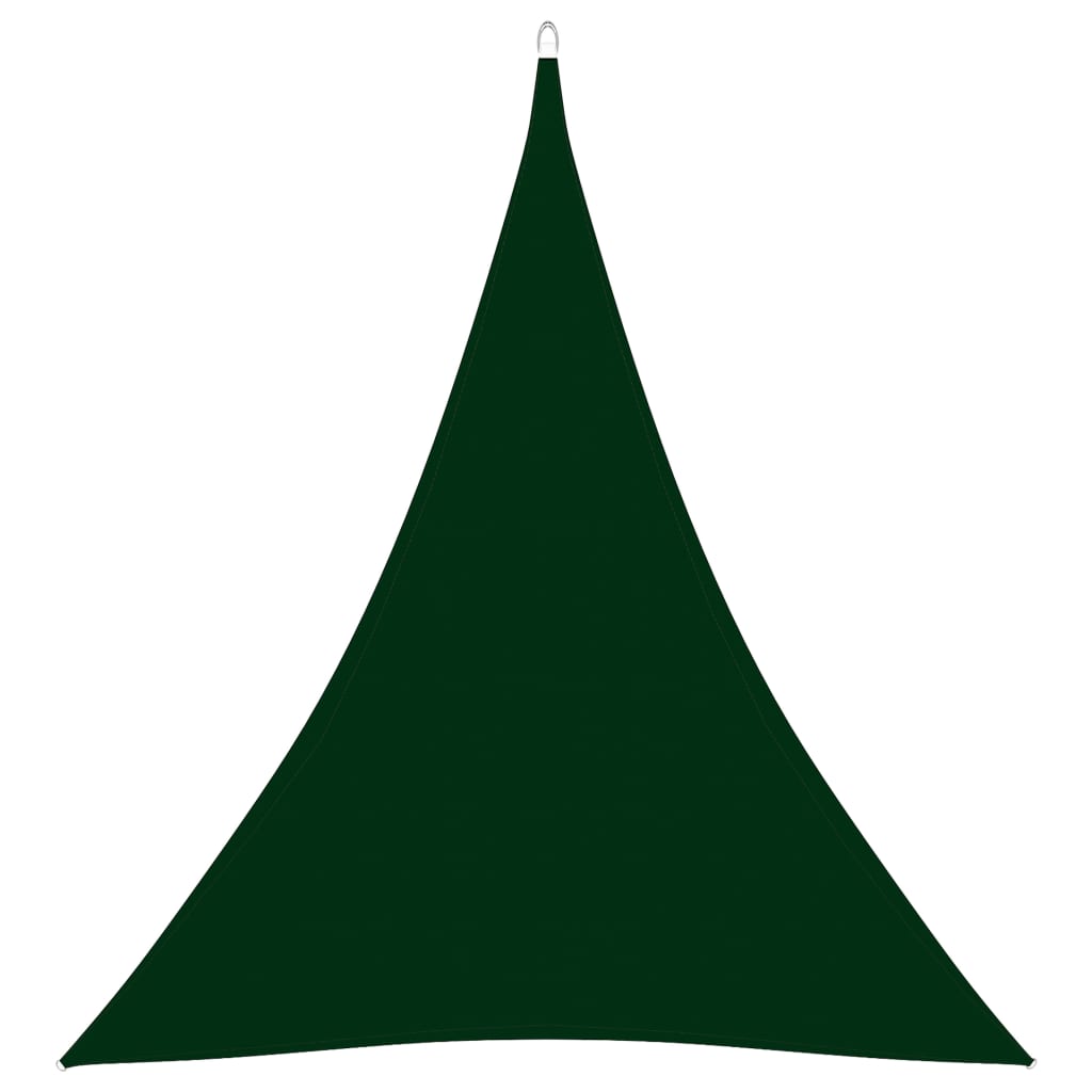 Toldo de vela triangular de tela oxford verde oscu