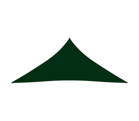 vidaXL Parasolar, verde închis, 5x5x5 m, țesătură oxford, triunghiular