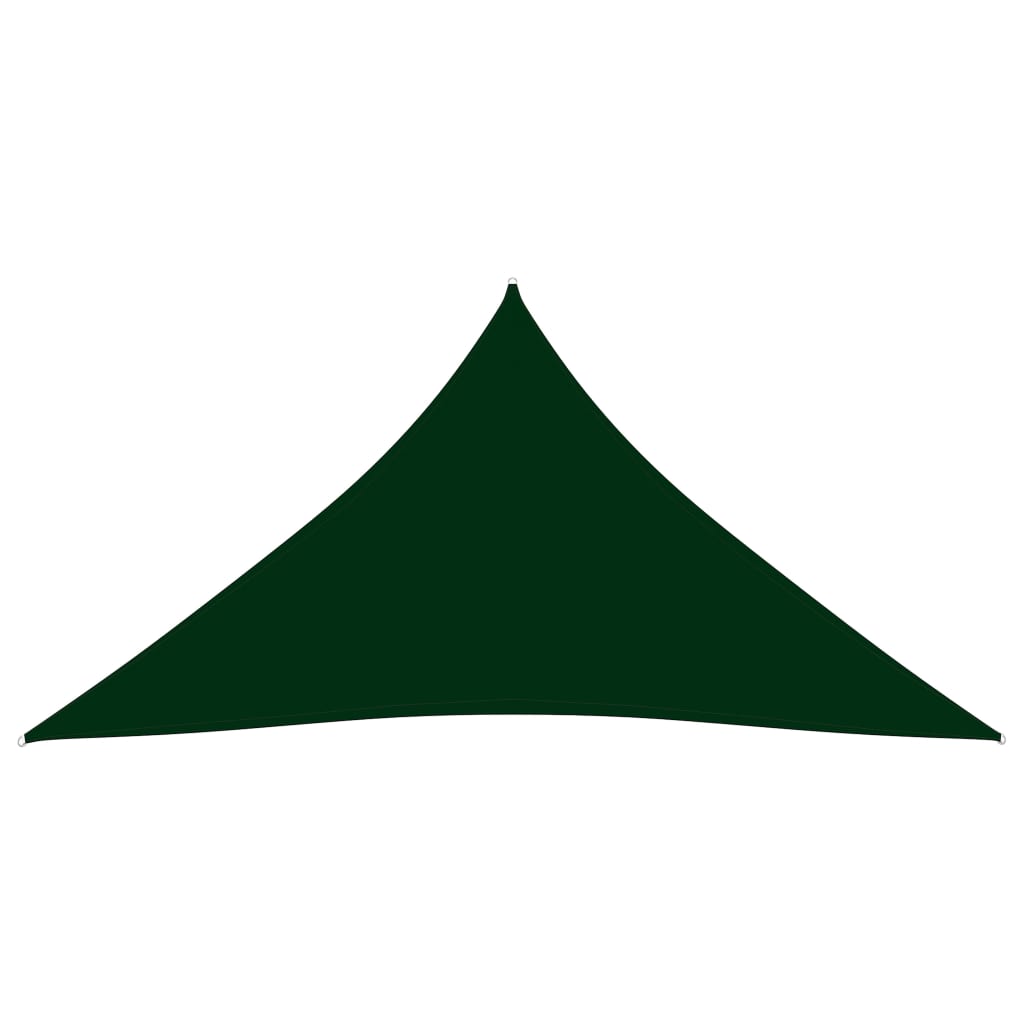 vidaXL Parasolar, verde închis, 5x6x6 m, țesătură oxford, triunghiular