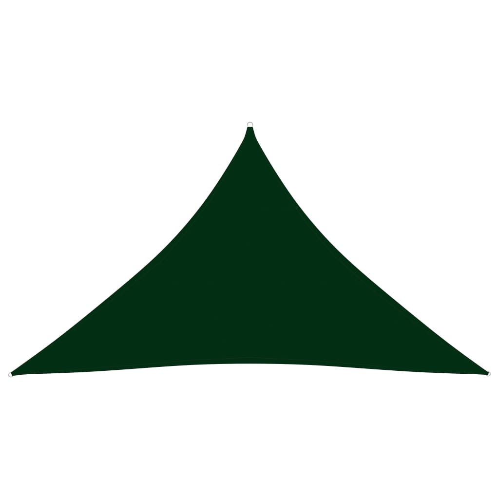Poza vidaXL Parasolar, verde inchis, 5x5x6 m, tesatura oxford, triunghiular