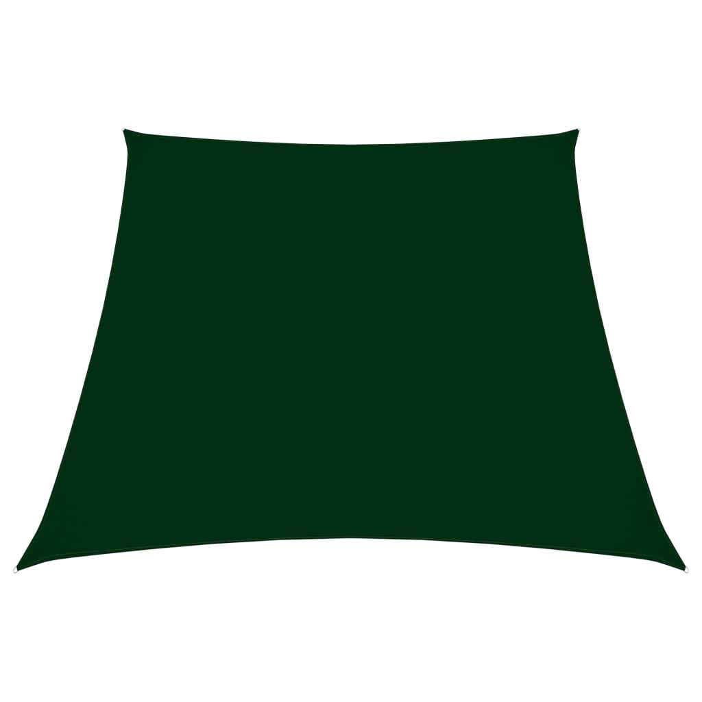 Sonnensegel Oxford-Gewebe Trapezförmig 2/4×3 m Dunkelgrün