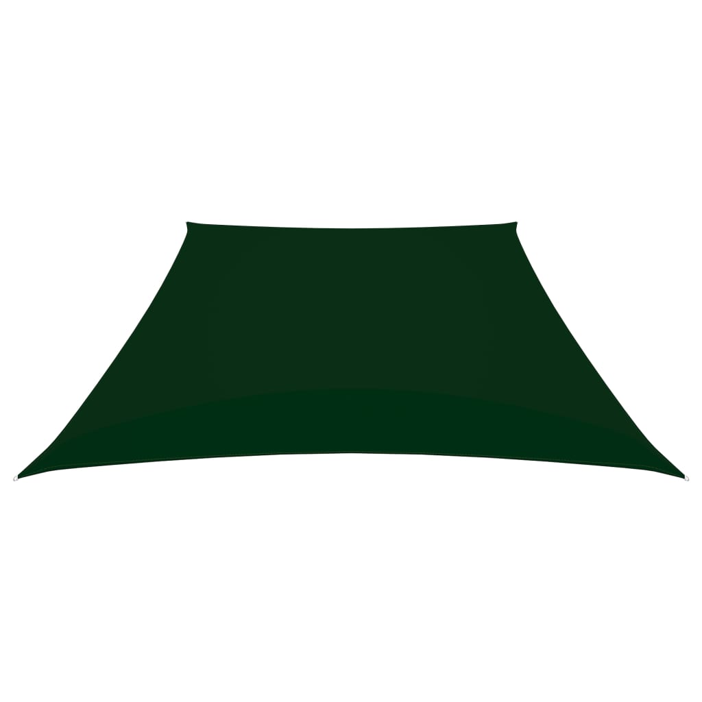 vidaXL Voile de parasol Tissu Oxford trapèze 3/4x3 m Vert foncé