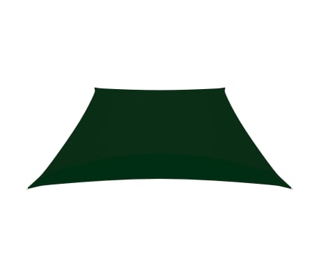 vidaXL Πανί Σκίασης Τραπέζιο Σκούρο Πράσινο 3/4x3 μ. από Ύφασμα Oxford