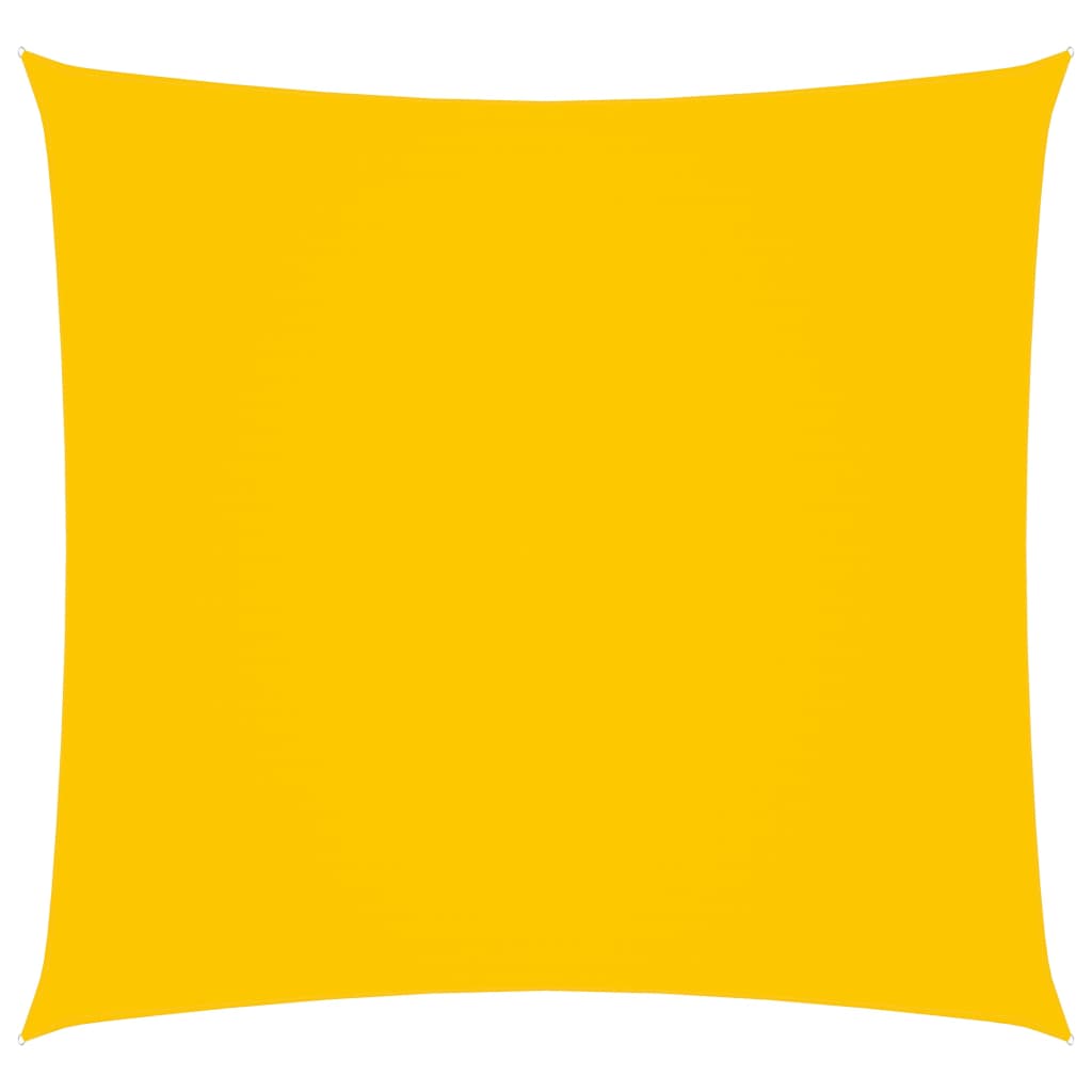 Toldo de vela cuadrado de tela oxford amarillo 6x6